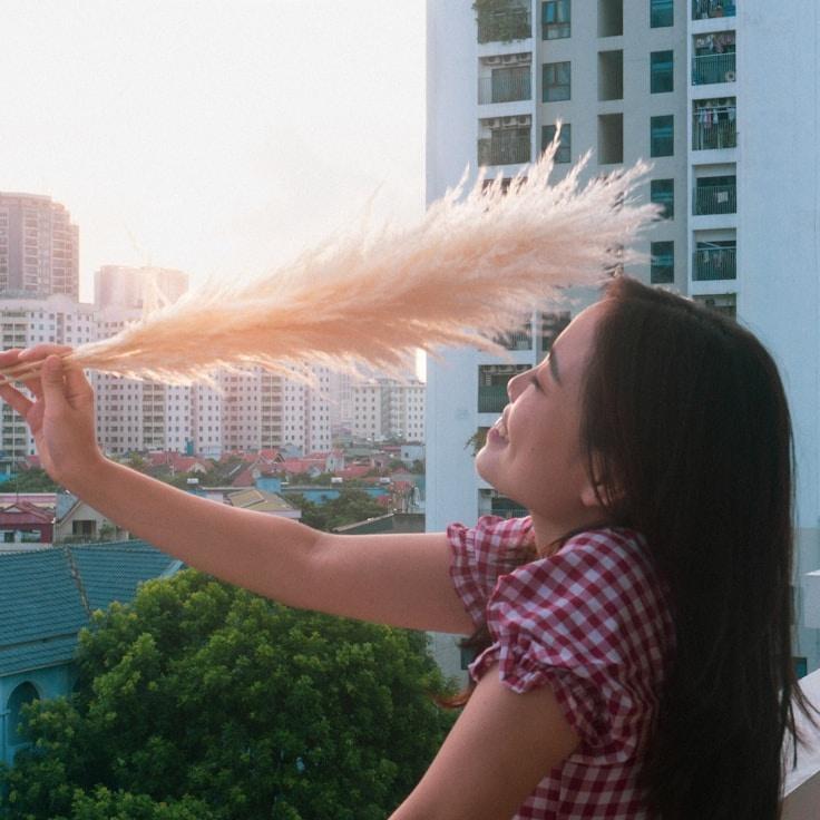 Portrait of Asha meditation instructor